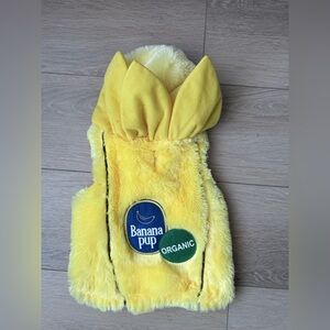 Banana Republic Yellow Furry Dog Vest